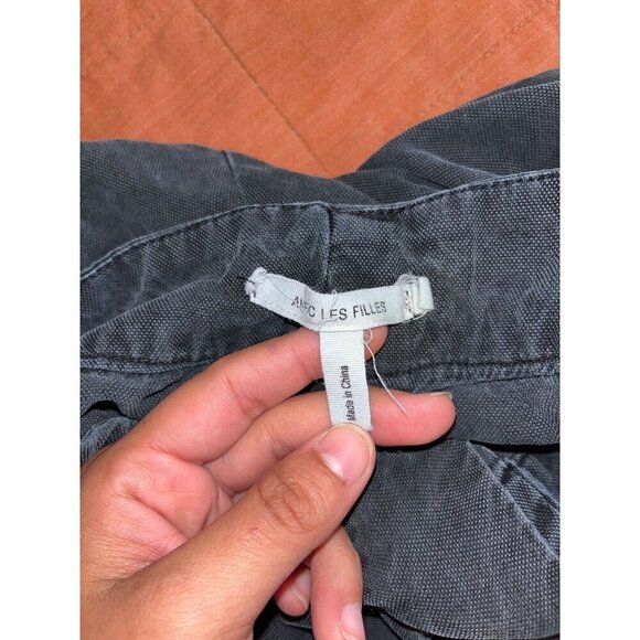 Anthropologie  Avec Less Fillies High Rise Wide Leg Gray Pants  Size 6 Womens - Picture 7 of 10
